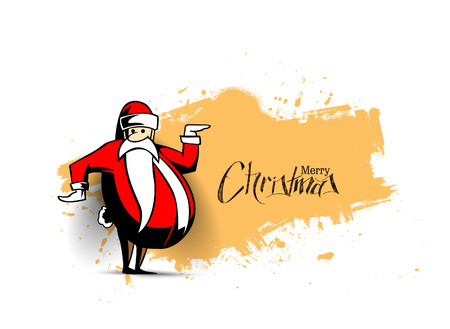 クリスマスの背景 白い背景に面白いサンタクロース のイラスト素材 ベクタ Image クリスマスの背景 白い背景に面白いサンタクロース のイラスト素材 ベクタ Image