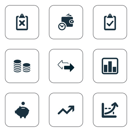 簡単な銀行業務のアイコンのベクトル イラスト セット のイラスト素材 ベクタ Image 簡単な銀行業務のアイコンのベクトル イラスト セット のイラスト素材 ベクタ Image