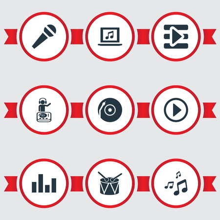 単純な音楽アイコンのベクター イラスト セット 要素のマイク バイオリン Dj 他の同義語次 イコライザー リスニングします のイラスト素材 ベクタ Image 単純な音楽アイコンのベクター イラスト セット 要素のマイク バイオリン Dj 他の同義語次 イコライザー リスニングします のイラスト素材 ベクタ Image