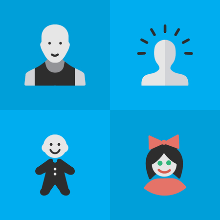 シンプルのアバター アイコンのベクター イラスト セット 女の子要素 人 男 他類義語少年人間と女性 のイラスト素材 ベクタ Image シンプルのアバター アイコンのベクター イラスト セット 女の子要素 人 男 他類義語少年人間と女性 のイラスト素材 ベクタ Image