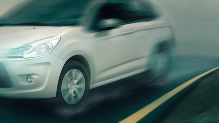 Fast Moving White Car At Rainy Day On Wet Asphalt Road In Motion Stock Photo Picture And Royalty Free Image Image 65115654 Fast Moving White Car At Rainy Day On Wet Asphalt Road In Motion Stock Photo Picture And Royalty Free Image Image 65115654