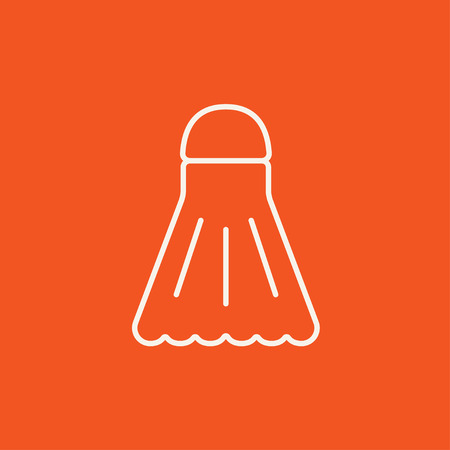 羽根とバドミントンのラケット ライン アイコン Web モバイル インフォ グラフィックのため 白いベクトルのアイコンは 赤い背景に分離されました のイラスト素材 ベクタ Image 羽根とバドミントンのラケット ライン アイコン Web モバイル インフォ グラフィックのため 白いベクトルのアイコンは 赤い背景に分離されました のイラスト素材 ベクタ Image