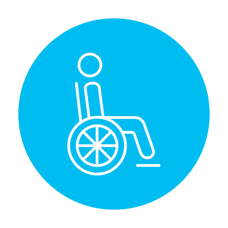 Icono De Sketch De Silla De Ruedas Para Web, Móvil E Icono De Sketch De Silla De Ruedas Para Web, Móvil E