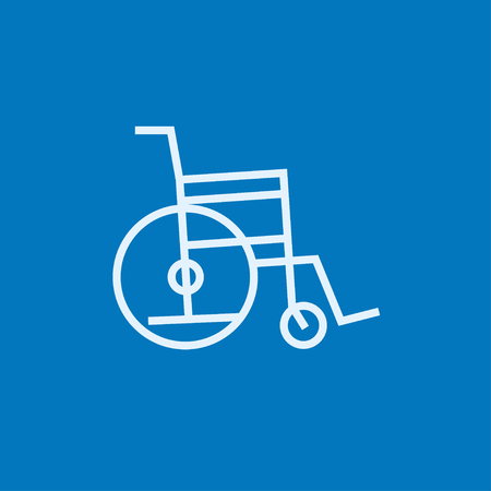 Icono De Sketch De Silla De Ruedas Para Web, Móvil E Icono De Sketch De Silla De Ruedas Para Web, Móvil E