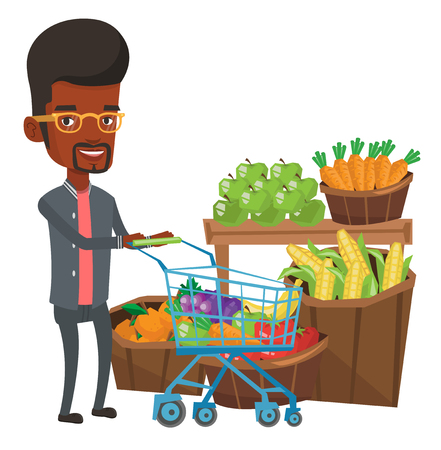 アフリカ系アメリカ人の顧客はバスケットとスーパーで買い物 1 つの手と別のクリーム色のチューブのショッピング バスケットを保持している顧客 ベクトル フラットなデザイン イラストは 白い背景で隔離 のイラスト素材 ベクタ Image アフリカ系アメリカ人の顧客はバスケットとスーパーで買い物 1 つの手と別のクリーム色のチューブのショッピング バスケットを保持している顧客 ベクトル フラットなデザイン イラストは 白い背景で隔離 のイラスト素材 ベクタ Image