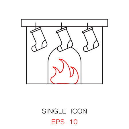 Number Names Worksheets christmas booklets : Fireplace Christmas Vector Images & Stock Pictures. Royalty Free ...