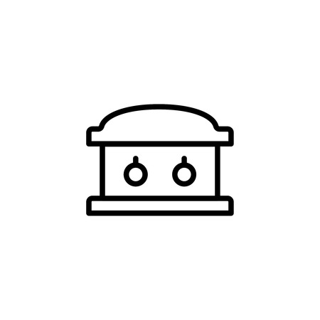 棺のアイコン Web の棺ベクトル アイコンのシンプルなイラスト のイラスト素材 ベクタ Image