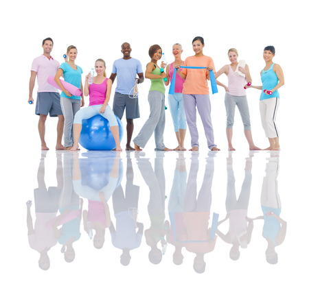 Group of Healthy People in the Fitness