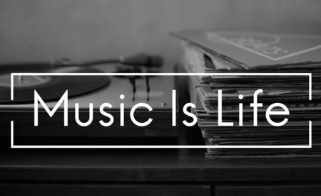 Music Is Life Therapy Harmony Word Stock Photo, Picture and Royalty Free  Image. Image 76700387.
