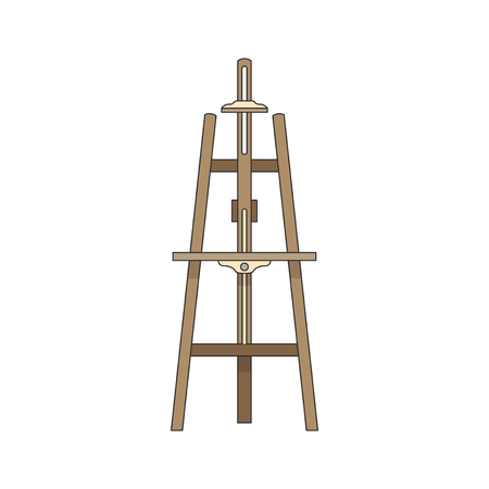 canvas stand or an easel illustration stock photo picture and