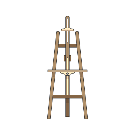 Canvas stand or an easel illustration - 98007533