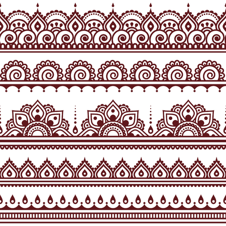 mehndi indian henna tattoo brown seamless pattern design elements stock vector 52184128 - Henna Tattoo Muster mehndi indian henna tattoo brown seamless pattern design elements stock vector 52184128 - Henna Tattoo Muster