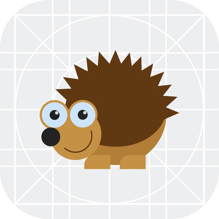 かわいいハリネズミの笑顔のアイコン のイラスト素材 ベクタ Image かわいいハリネズミの笑顔のアイコン のイラスト素材 ベクタ Image