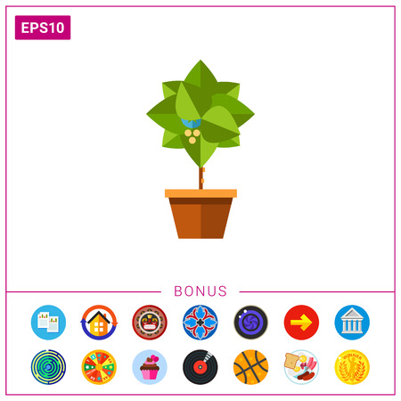 Potted tree icon