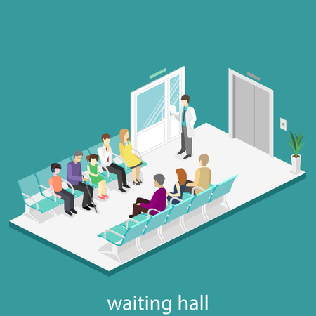 病院の待合室 訪問者は 廊下で椅子に座る 患者は医者を受信するまで待機します フラット 3 D ベクター イラストです のイラスト素材 ベクタ Image 病院の待合室 訪問者は 廊下で椅子に座る 患者は医者を受信するまで待機します フラット 3 D ベクター イラストです のイラスト素材 ベクタ Image