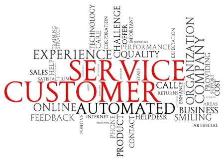 illustration of customer service words tags stock photo picture and customer service words