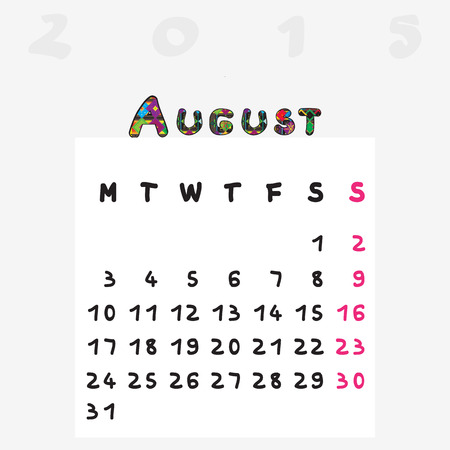 カレンダー 15 年 10 月オリジナルの手描きのテキスト色で大文字と小文字を含んだ月間カレンダーの子供のための図解 のイラスト素材 ベクタ Image カレンダー 15 年 10 月オリジナルの手描きのテキスト色で大文字と小文字を含んだ月間カレンダーの子供のための図解 のイラスト素材 ベクタ Image
