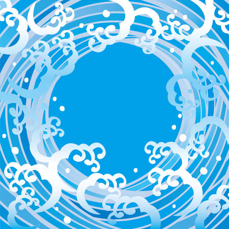 水や波のイメージのイラストのイラスト素材 ベクタ Image