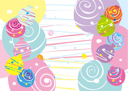 水風船の背景の要約のイラスト素材 ベクタ Image