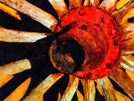 ライオンの美しい迫力の絵画 の写真素材 画像素材 Image