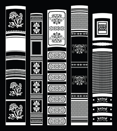 Vintage Books Black And White Vector Background Vintage Books Black And White Vector Background