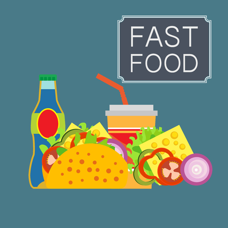 インスタント食品 半製品のイラスト 写真の簡単なスナックの様々 な屋台の食べ物 高品質の製品のためにベクターの画像は明るい色 のイラスト素材 ベクタ Image インスタント食品 半製品のイラスト 写真の簡単なスナックの様々 な屋台の食べ物 高品質の製品のためにベクターの画像は明るい色 のイラスト素材 ベクタ Image