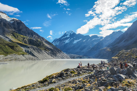 ニュージーランドで最も高い山 マウントクックとの道路の風景 の写真素材 画像素材 Image ニュージーランドで最も高い山 マウントクックとの道路の風景 の写真素材 画像素材 Image
