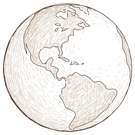 World globe Vector Illustration