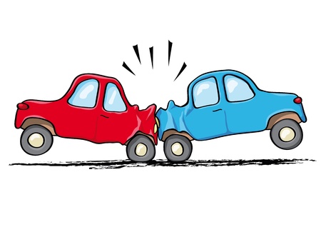 Car accident Vector Illustration
