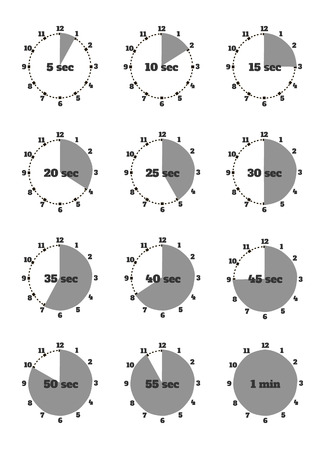 set a timer for 1 minute