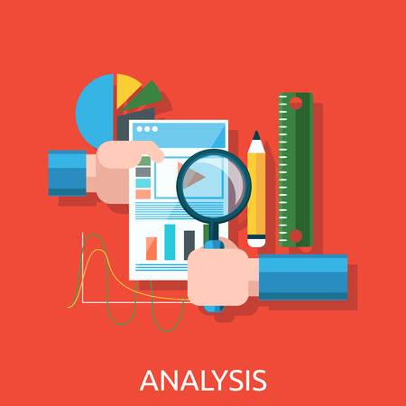 Analysis Of Actions Infographic. Analytics And Analysis Icon