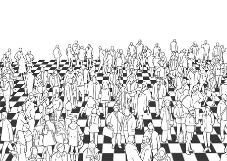 81 Crowded Room Stock Vector Illustration and Royalty Free Crowded Room  Clipart