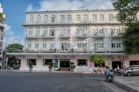 ホーチミン市 ベトナム 3 月 5 09年伝説のホテル コンチネンタル サイゴンこの有名なホテルには 戦争特派員のたまり場をされている グレアム グリーンがここに静かなアメリカ人の書いた の写真素材 画像素材 Image 2596