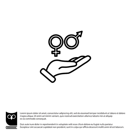 Web 行のアイコン 手で性別記号 男性と女性のシンボル のイラスト素材 ベクタ Image Web 行のアイコン 手で性別記号 男性と女性のシンボル のイラスト素材 ベクタ Image