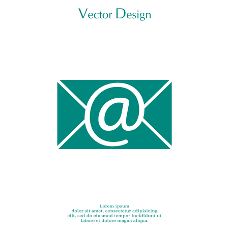 An e mail icon vector illustration
