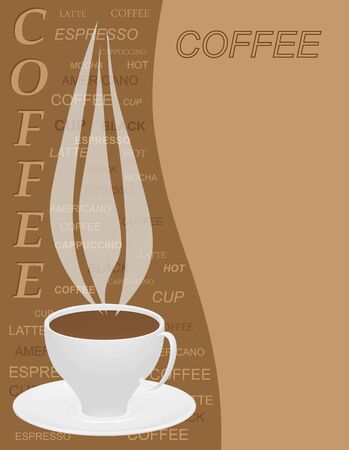 coffee menu template illustration royalty free cliparts vectors