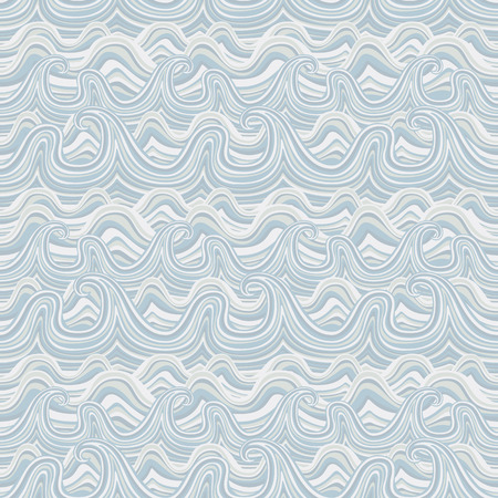 Seamless wavy pattern vector illustration pattern wave river vector ocean wallpaper ornament