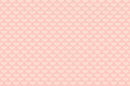 シームレス パターン龍魚は光のオレンジ ピンクの背景に日本の波の円パターンのパステル カラーでシンプルなシームレス パターン 自然の背景をスケーリングします ベクター アート のイラスト素材 ベクタ Image シームレス パターン龍魚は光のオレンジ ピンクの背景に日本の波の円パターンのパステル カラーでシンプルなシームレス パターン 自然の背景をスケーリングします ベクター アート のイラスト素材 ベクタ Image