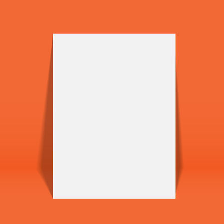 スタジオ ルーム ブルー ピンク背景ベクトル イラスト ポスター フレームのモックアップします のイラスト素材 ベクタ Image