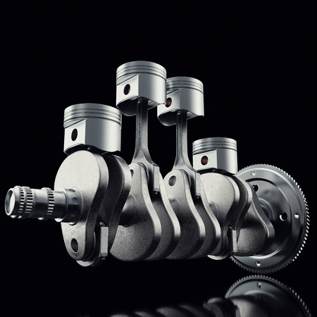 V4 エンジンのピストンと黒の背景の歯車 ピストン クランク シャフトです 4 気筒エンジン V4 エンジン 現代車のエンジン 3 D の概念をレンダリング の写真素材 画像素材 Image 5939