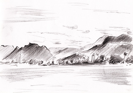 Pencil Drawing Of Mountains Sketch Stock Photo Picture And Royalty Free Image 43284543 Pencil Drawing Of Mountains Sketch Stock Photo Picture And Royalty Free Image 43284543
