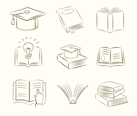 Bucher Icon Lizenzfrei Nutzbare Vektorgrafiken Clip Arts Illustrationen Image