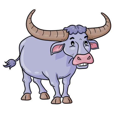Buffalo Cute Cartoon