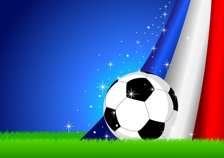 ヨーロッパのサッカー選手権フランス背景 ベクトル ユーロ スポーツ デザイン のイラスト素材 ベクタ Image
