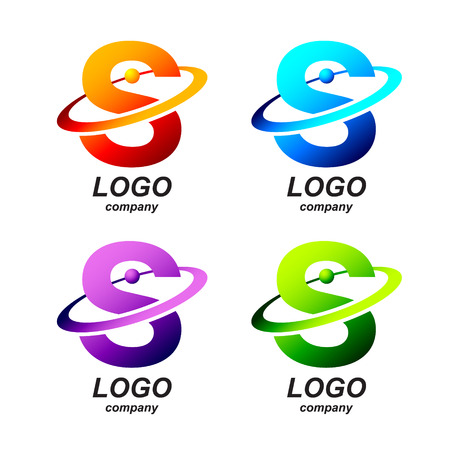Abstract Letter S Round Ring Shape Business Logo Design Templatecircle Logogold
