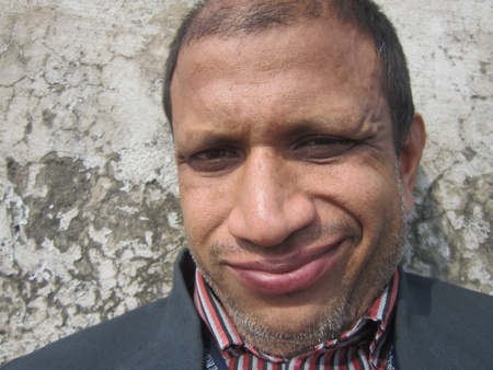 笑顔の真ん中の肖像歳ハゲ男 の写真素材 画像素材 Image