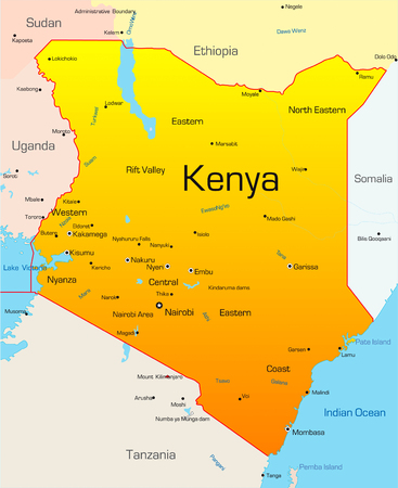 Abstract vector color map of Kenya country Stock Vector - 3524652 Abstract vector color map of Kenya country Stock Vector - 3524652