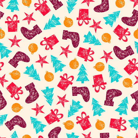 illustration raster vintage christmas seamless pattern for christmas wrapping paper xmas illustration with presents santas socks christmas tree - Vintage Christmas Wrapping Paper illustration raster vintage christmas seamless pattern for christmas wrapping paper xmas illustration with presents santas socks christmas tree - Vintage Christmas Wrapping Paper