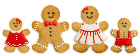 Gingerbread family Stock Photo