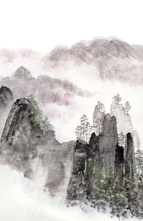 富士山絵画 の写真素材・画像素材. Image 17943930.